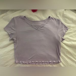 Shein Lavender Crop Top
